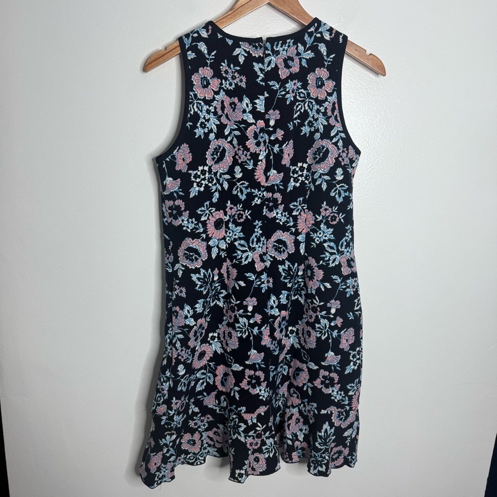 NWT Loft Midnight Garden Flounce‎ Ruffle Hem Dress Boho Preppy Summer Size 2 - Picture 8 of 10